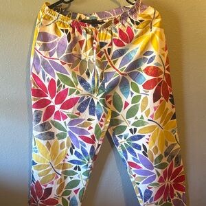 David Dart Leaf Print Pants
